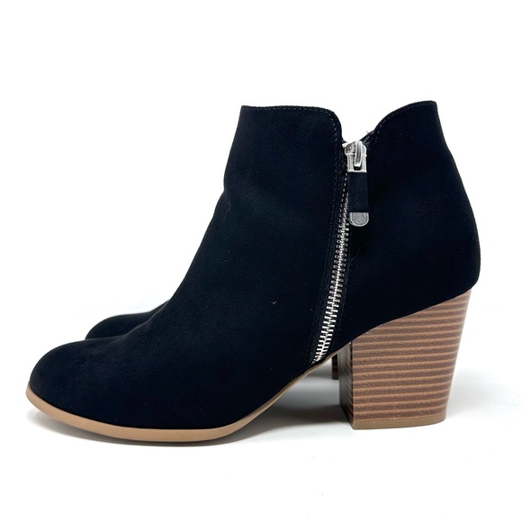 Style & Co Masrinaaf Women's Black Microsuede Ankle Booties - Picture 5 of 11